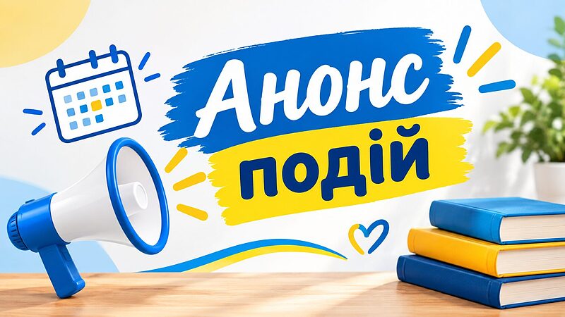Анонс подій (12 - 16.10.2026)